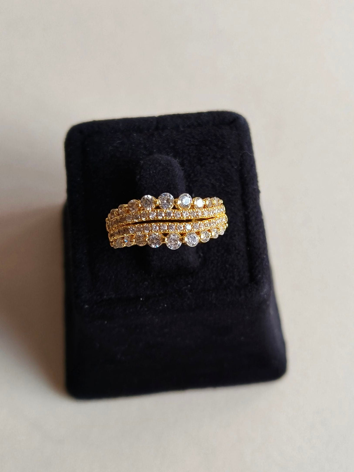Timeless American Diamond Adjustable Ring | Sarichka