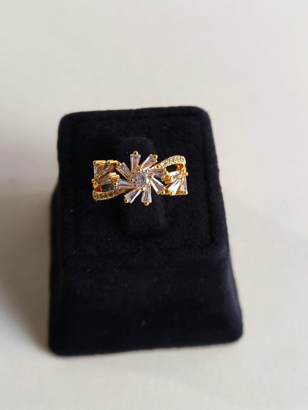 Timeless American Diamond Adjustable Ring | Sarichka