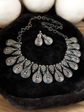 Handmade crafted silver Look like Necklace