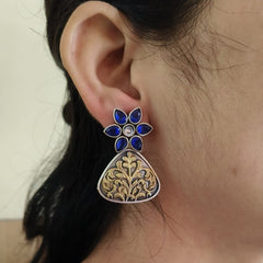 blue earrings 
