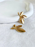 Golden Petal Floral Anti-Tarnish Studs | Sarichka
