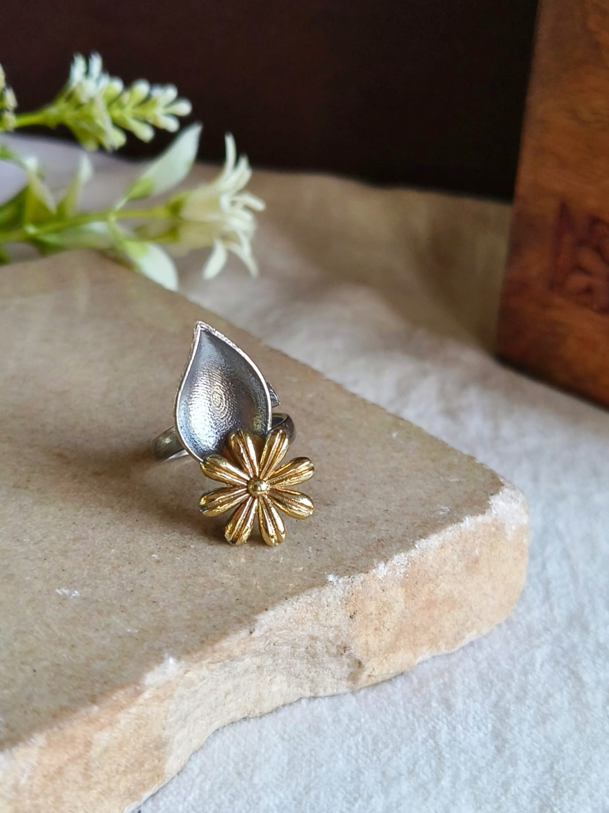 Dual Tone Oxidised Rings | Sarichka