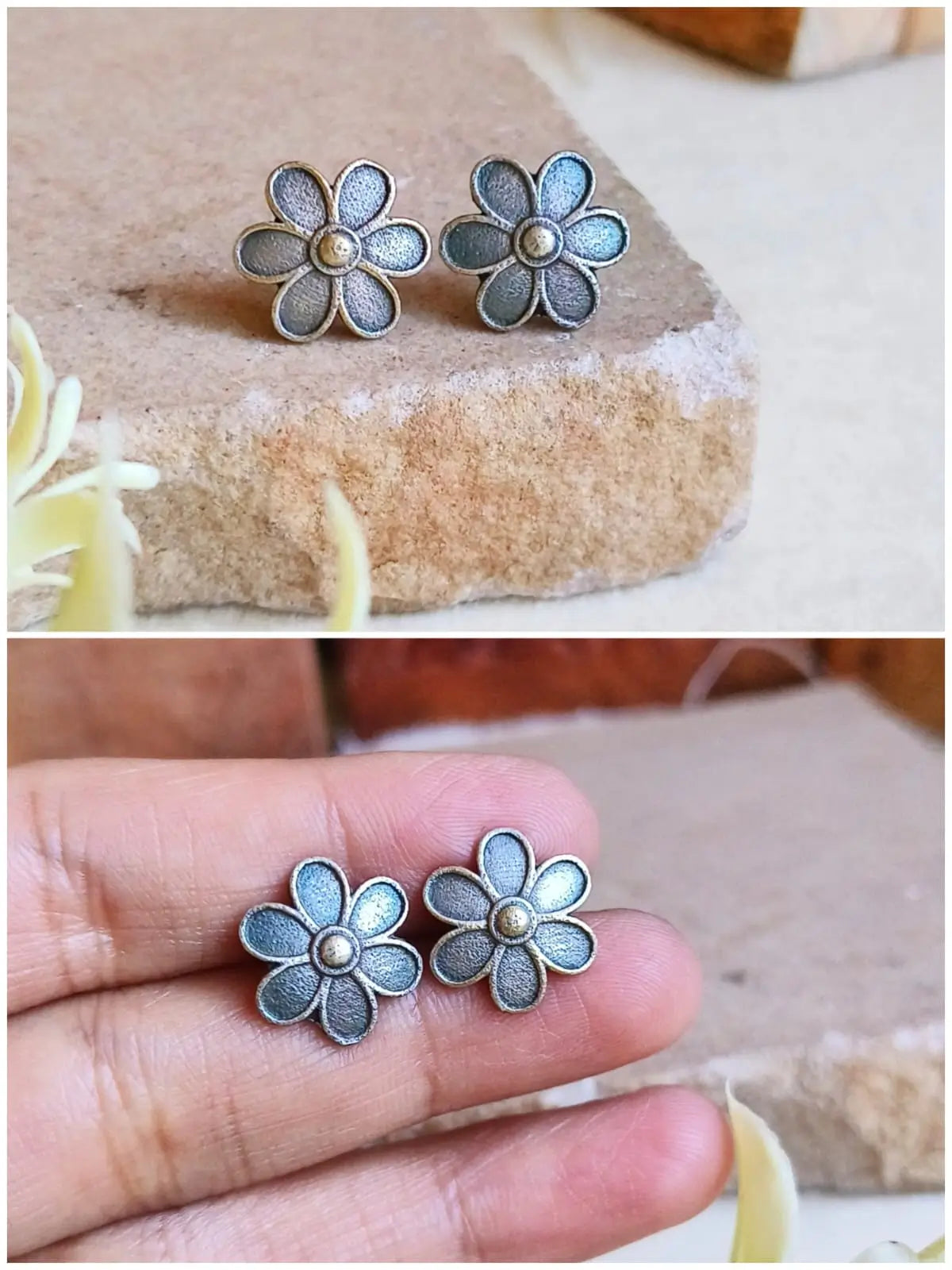 Antique Silver Studs Combo for Everyday | Sarichka