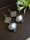 Casual Silver Look-Alike Hook Earrings | Sarichka