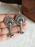 Silver Hook Earrings with Ghungroos | Sarichka Fashion