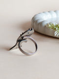Oxidised Silver Plated Adjustable Fish Finger Rings for Bold Style | Sarichka