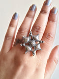 Floral Designed Oxidized Ring | Sarichka