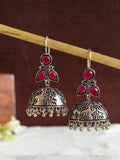Monalisa Stone Oxidised Jhumka | Sarichka