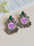 Chand Wali Enamel Earring with Ghungroo | Sarichka