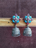 Brass Oxidized Jhumka Earring | Sarichka - Sarichka FashionSarichka Fashion