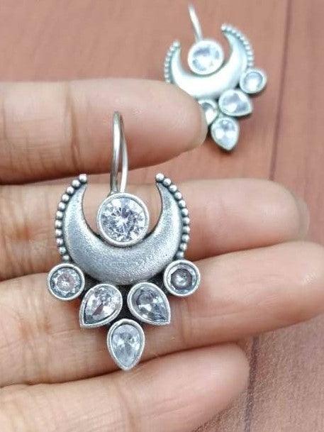 Dazzling Hook Earrings with Sparkling Stones for Daily Wear | Sarichka - Sarichka FashionSarichka Fashion